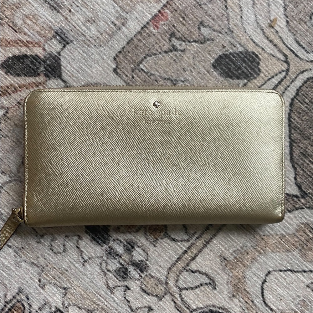Kate Spade Gold Zip Wallet